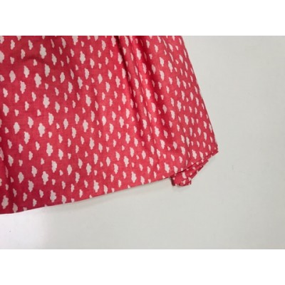 Польский хлопок 50*160 см Облака на коралловом